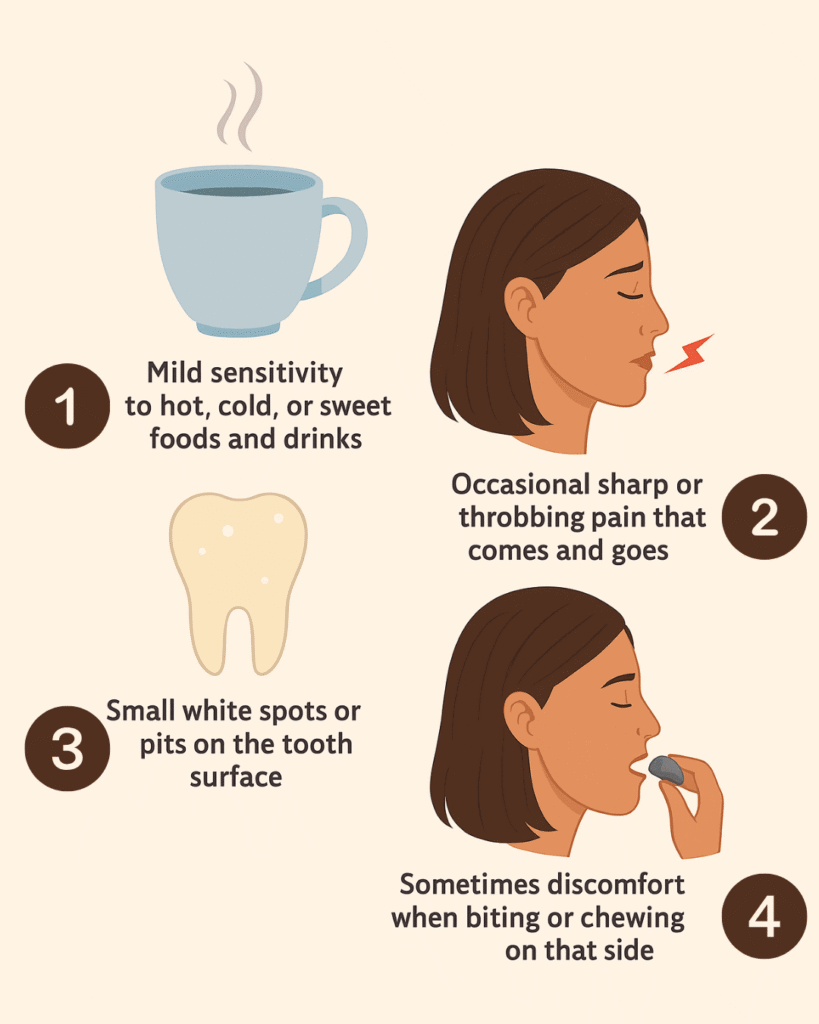 symptoms of the first stage of tooth abscess stages 