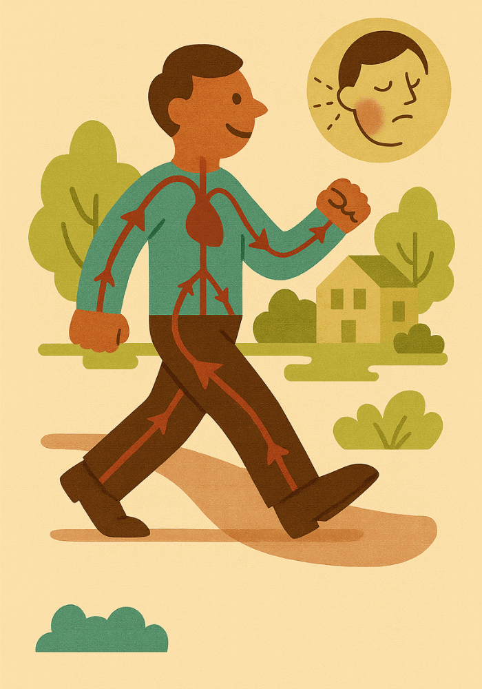 a comic image show a man moving to help to the lidocaine wear off faster