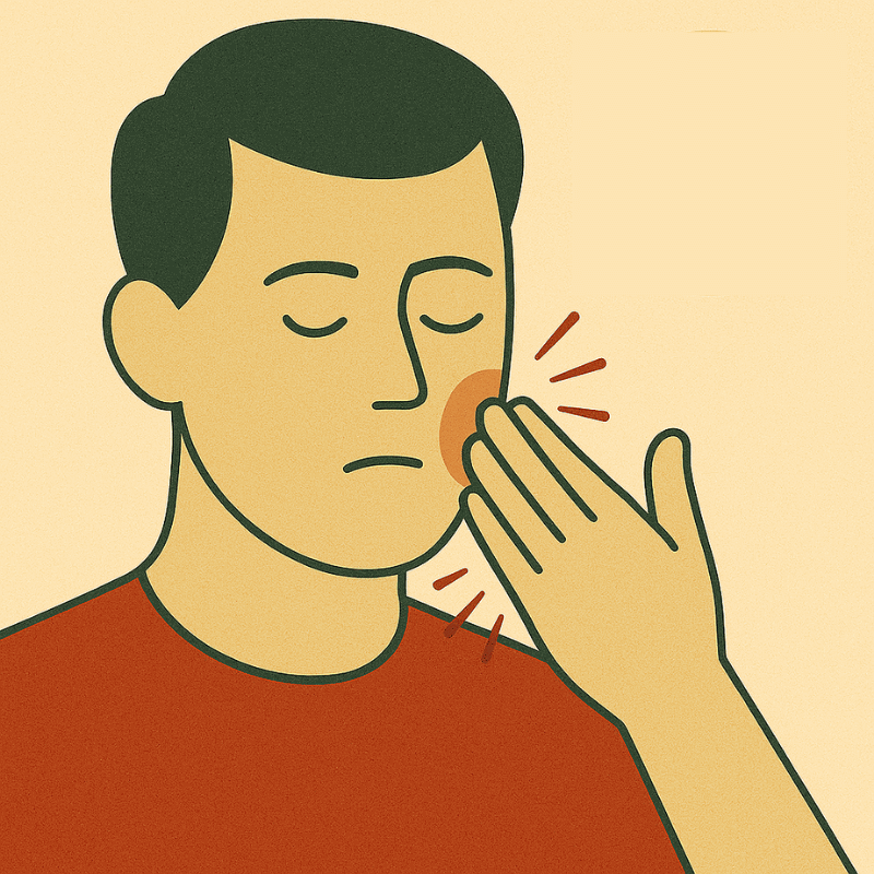 masage the area of anesthesia to wear off faster